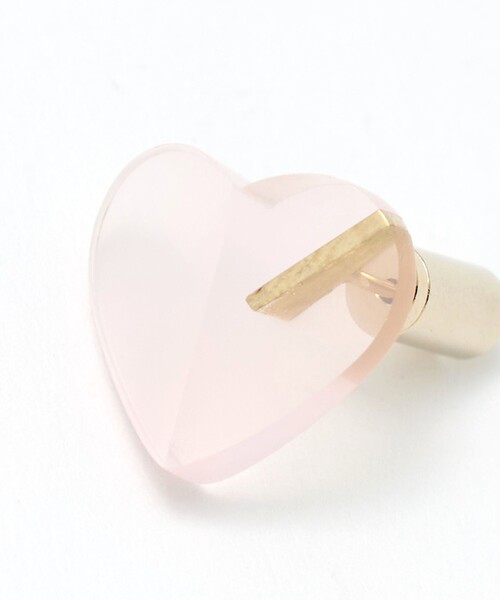 MAYU（マユ）の「＜MAYU＞HRT 片耳ピアス（ピアス（片耳用）・レディース・ライトピンク/ホワイト・FREE）」の6枚目の写真