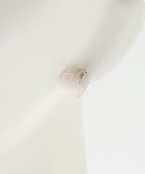 MAYU（マユ）の「＜MAYU＞HRT 片耳ピアス（ピアス（片耳用）・レディース・ライトピンク/ホワイト・FREE）」の9枚目の写真