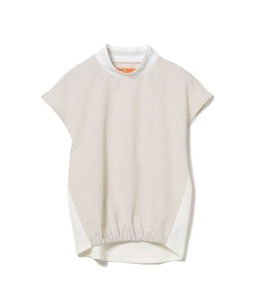 BEAMS GOLF(ビームスゴルフ)の「ORANGE LABEL / バックブラウス コンビ モックネックシャツ(スウェット・レディース・ホワイト/ブラック・S/L/M)」の12枚目の写真