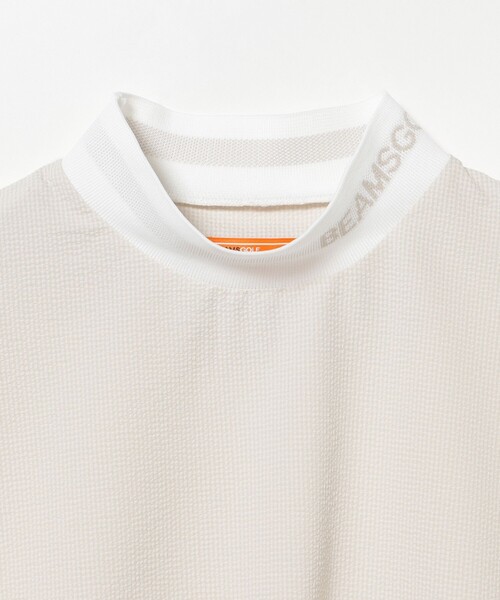 BEAMS GOLF(ビームスゴルフ)の「ORANGE LABEL / バックブラウス コンビ モックネックシャツ(スウェット・レディース・ホワイト/ブラック・S/L/M)」の13枚目の写真