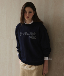 STUDIO&PARC（スタジオアンドパルク）の「Stitch Sweatshirt_Navy（スウェット）」