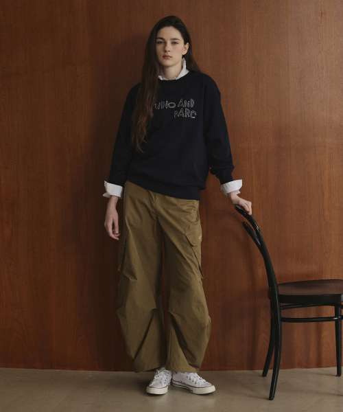 STUDIO&PARC（スタジオアンドパルク）の「Stitch Sweatshirt_Navy（スウェット・レディース・ネイビー・1）」の4枚目の写真