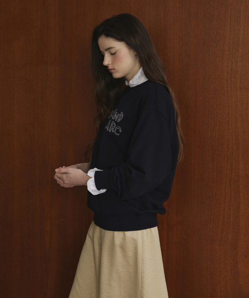 STUDIO&PARC（スタジオアンドパルク）の「Stitch Sweatshirt_Navy（スウェット・レディース・ネイビー・1）」の5枚目の写真