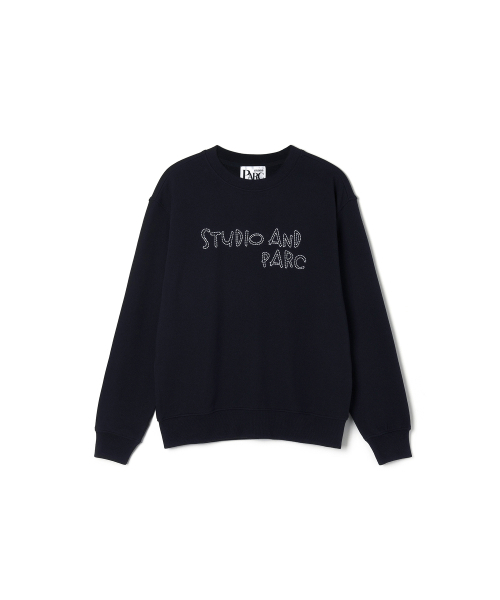 STUDIO&PARC（スタジオアンドパルク）の「Stitch Sweatshirt_Navy（スウェット・レディース・ネイビー・1）」の6枚目の写真