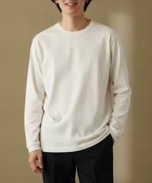 【LIFEMAX/ライフマックス】スラブ長袖Tシャツ/ロンT 長袖 素材感 ヴィンテージテイスト シンプル デイリー