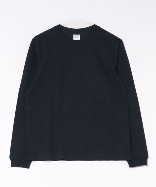 LIFEMAX(ライフマックス)の「【LIFEMAX/ライフマックス】スラブ長袖Tシャツ/ロンT 長袖 素材感 ヴィンテージテイスト シンプル デイリー(Tシャツ/カットソー・メンズ・オフホワイト/ブラック/ネイビー・XX-LARGE/X-LARGE/MEDIUM/LARGE/SMALL)」の6枚目の写真