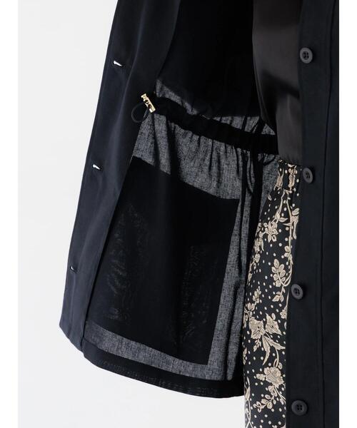 Te chichi(テチチ)の「ノーカラーサファリジャケット《2026 spring catalog item》(ノーカラージャケット・レディース・ベージュ/ネイビー/ブラウン・F)」の16枚目の写真