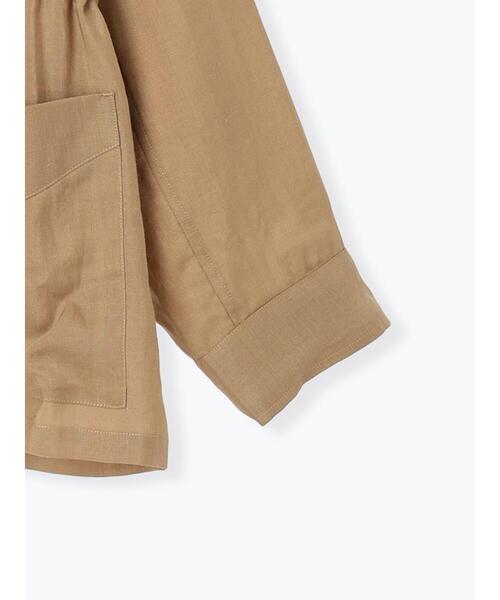 Te chichi(テチチ)の「ノーカラーサファリジャケット《2026 spring catalog item》(ノーカラージャケット・レディース・ベージュ/ネイビー/ブラウン・F)」の22枚目の写真