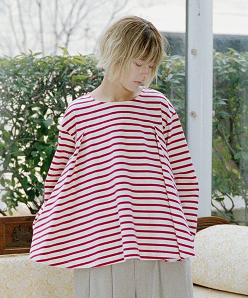 studio CLIP（スタディオクリップ）の「【SUNAOKUWAHARA】タックフレアプルオーバー（Tシャツ/カットソー・レディース・その他2/その他1/ブルー・FREE）」の3枚目の写真