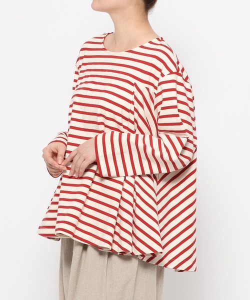 studio CLIP（スタディオクリップ）の「【SUNAOKUWAHARA】タックフレアプルオーバー（Tシャツ/カットソー・レディース・その他2/その他1/ブルー・FREE）」の12枚目の写真