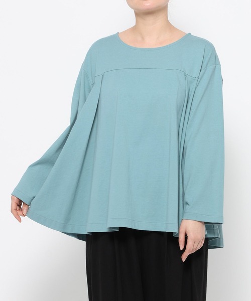 studio CLIP（スタディオクリップ）の「【SUNAOKUWAHARA】タックフレアプルオーバー（Tシャツ/カットソー・レディース・その他2/その他1/ブルー・FREE）」の15枚目の写真