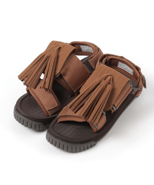 GEORGE'S(ジョージズ)の「【SHAKA】 ウィーケンダータッセル(23cm/24cm)(サンダル・レディース・ブラウン/ブラック・23/24)」の2枚目の写真