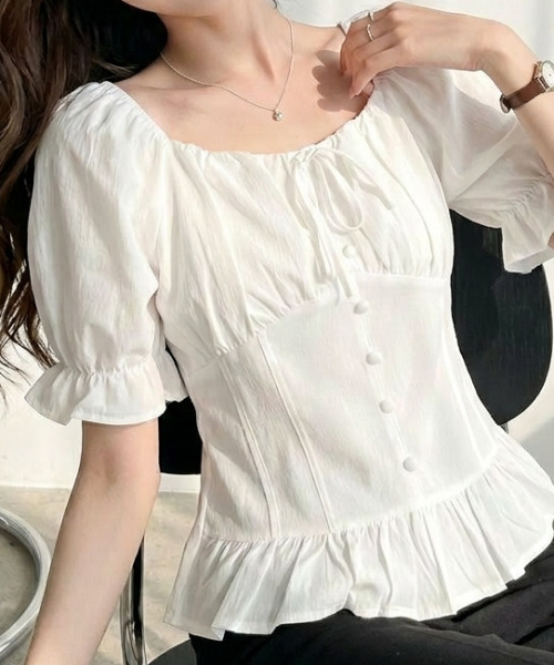 Squeak Neck Colset — парфюмерный стиль, Pafus‑Reeb Blouse