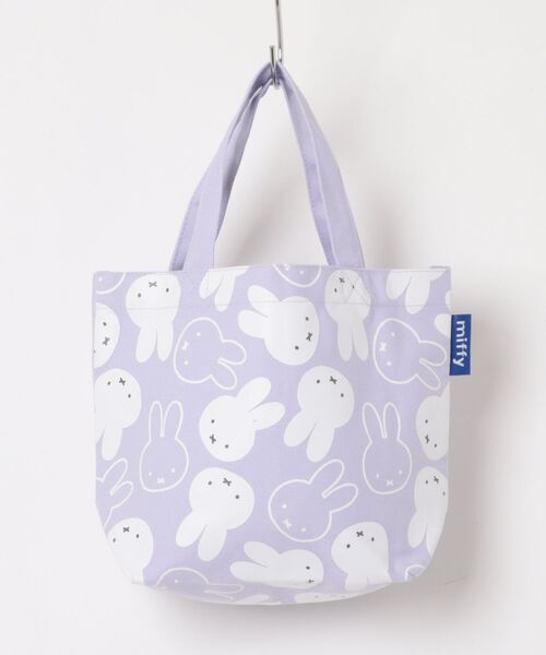 Miffy( ミッフィー)の「【 miffy 】 Dick Bruna カラーマチ付きバッグ 26S3(エコバッグ/サブバッグ・レディース・ライトブルーグレー/ネイビー・FREE)」の2枚目の写真