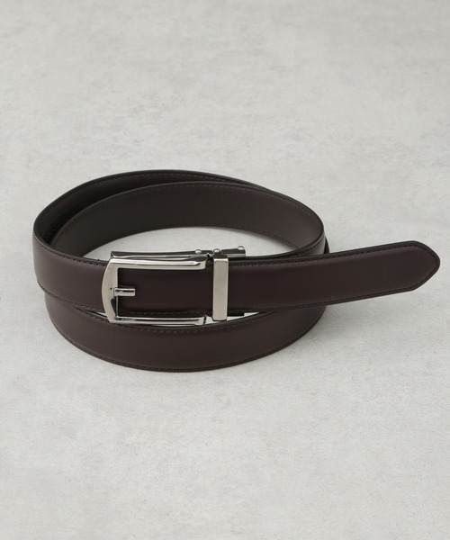 NANO universe(ナノユニバース)の「スライドロックイージーベルト(ベルト・メンズ・ブラウン/ブラック・F)」の2枚目の写真