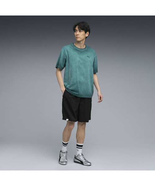 PUMA（プーマ）の「PUMA プーマ メンズ ムーズイン ネイチャー ウーブン ショーツ（その他パンツ・メンズ・ブラック×レッド・X-LARGE/XX-LARGE/SMALL/MEDIUM/LARGE）」の4枚目の写真