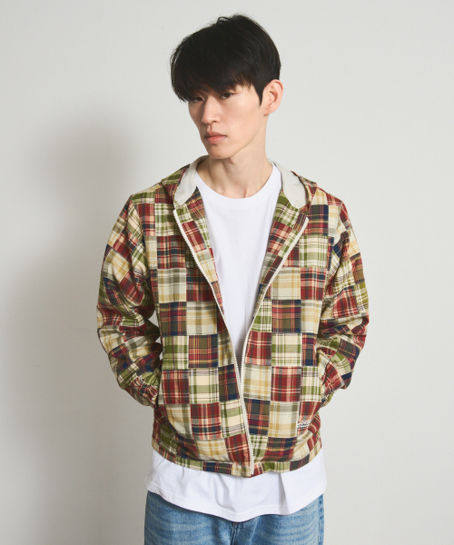LORES(ロアス)の「Patchwork Hooded Jacket - Green(パーカー・レディース・その他・SMALL/MEDIUM/LARGE)」の1枚目の写真