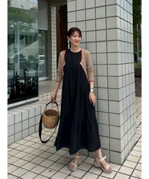Day and Grade | 【前田ゆかセレクト】コットンティアードノースリワンピース(ワンピース)