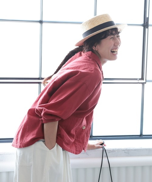 soulberry(ソウルベリー)の「私のパプリカシャツ(シャツ/ブラウス・レディース・レッド・M/5L/4L/3L/LL/L)」の18枚目の写真