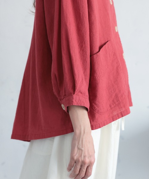 soulberry(ソウルベリー)の「私のパプリカシャツ(シャツ/ブラウス・レディース・レッド・M/5L/4L/3L/LL/L)」の12枚目の写真