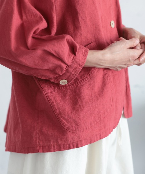 soulberry(ソウルベリー)の「私のパプリカシャツ(シャツ/ブラウス・レディース・レッド・M/5L/4L/3L/LL/L)」の14枚目の写真