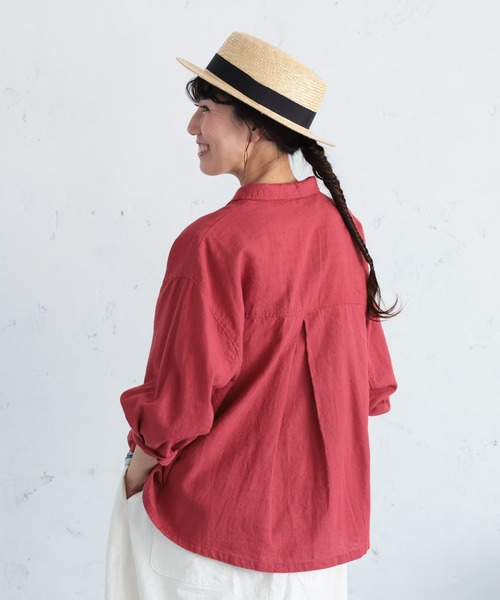 soulberry(ソウルベリー)の「私のパプリカシャツ(シャツ/ブラウス・レディース・レッド・M/5L/4L/3L/LL/L)」の9枚目の写真