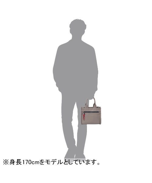 MANIUNO(マニウノ)の「MANIUNO(マニウノ) イタリアンレザー スクエアミニトート(S)(トートバッグ・メンズ・ベージュ/ネイビー/ブラック・FREE)」の4枚目の写真