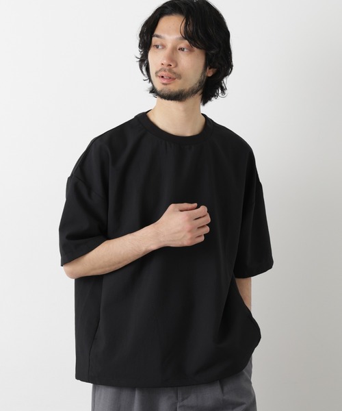 NANO universe(ナノユニバース)の「セオアルファ プルオーバーTシャツ 半袖(Tシャツ/カットソー・メンズ・ブラウン/グレー/ブラック・L/M/S)」の16枚目の写真