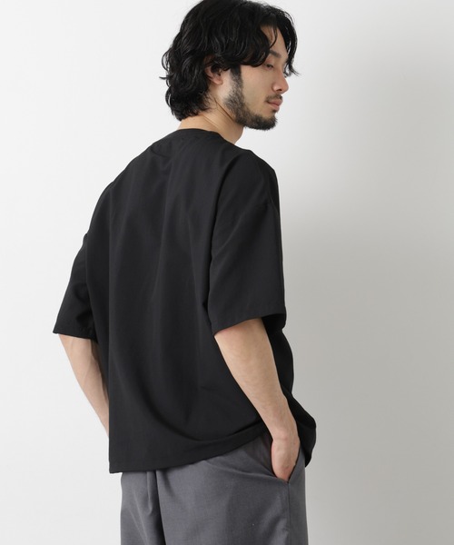 NANO universe(ナノユニバース)の「セオアルファ プルオーバーTシャツ 半袖(Tシャツ/カットソー・メンズ・ブラウン/グレー/ブラック・L/M/S)」の14枚目の写真