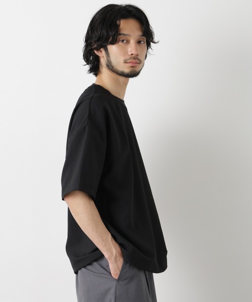 NANO universe(ナノユニバース)の「セオアルファ プルオーバーTシャツ 半袖(Tシャツ/カットソー・メンズ・ブラウン/グレー/ブラック・L/M/S)」の15枚目の写真
