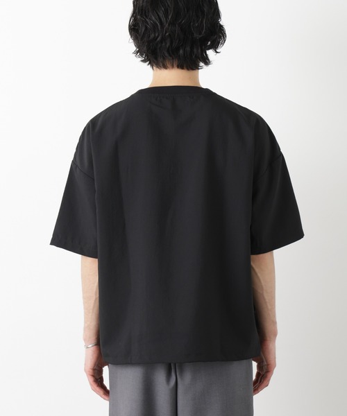 NANO universe(ナノユニバース)の「セオアルファ プルオーバーTシャツ 半袖(Tシャツ/カットソー・メンズ・ブラウン/グレー/ブラック・L/M/S)」の8枚目の写真