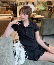 RAY CASSIN | デザイン切り替えフードヘンリーネック半袖Tシャツ(Tシャツ/カットソー)