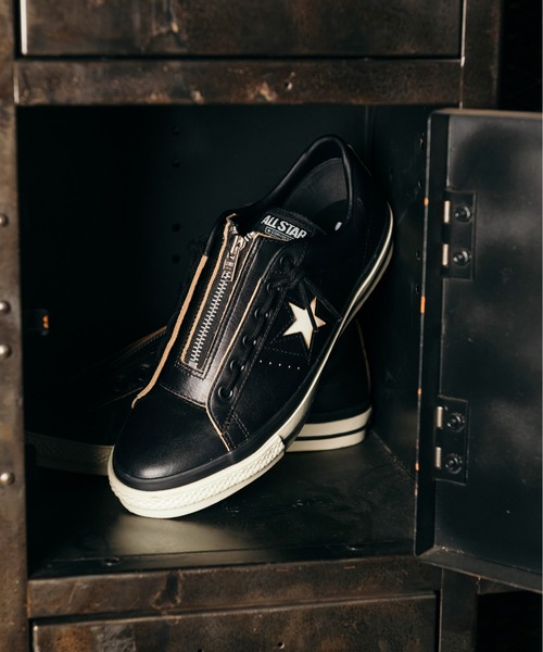 Schott(ショット)の「Schott×CONVERSE/ショット×コンバース/ONE STAR Z/ワンスターZ(スニーカー・メンズ・ブラック・4.5/5/5.5/6/6.5/7/7.5/8/8.5/9/9.5/10.5)」の1枚目の写真