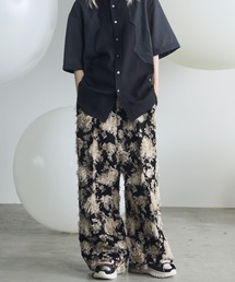 MAISON SPECIAL（メゾンスペシャル）の「《UNISEX》All-over Cut Jacquard Pattern Prime-Wide Two-tuck Pants/総柄カットジャガードプライムワイド2タックパンツ【MAISON SPECIAL/メゾンスペシャル】（その他パンツ）」