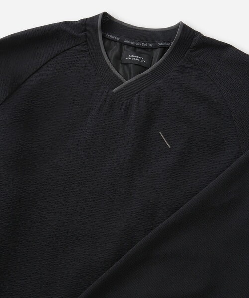 Saturdays Golf(サタデーズゴルフ)の「Seersucker Pullover(Tシャツ/カットソー・メンズ・ダークグリーン/ブラック・XL/M/L/S)」の14枚目の写真
