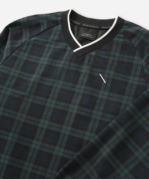 Saturdays Golf(サタデーズゴルフ)の「Seersucker Pullover(Tシャツ/カットソー・メンズ・ダークグリーン/ブラック・XL/M/L/S)」の15枚目の写真