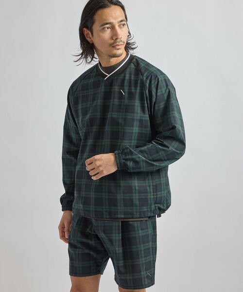 Saturdays Golf(サタデーズゴルフ)の「Seersucker Pullover(Tシャツ/カットソー・メンズ・ダークグリーン/ブラック・XL/M/L/S)」の3枚目の写真