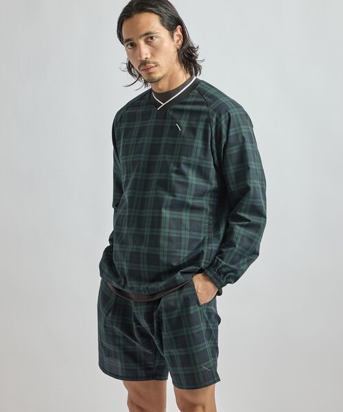 Saturdays Golf(サタデーズゴルフ)の「Seersucker Pullover(Tシャツ/カットソー・メンズ・ダークグリーン/ブラック・XL/M/L/S)」の4枚目の写真