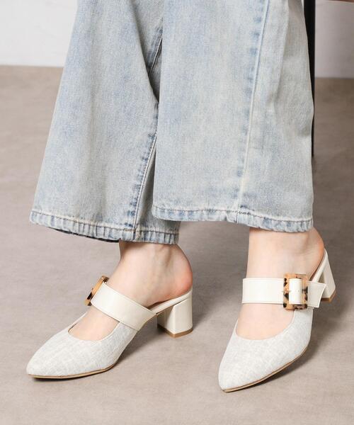 ESPERANZA(エスペランサ)の「バックルベルトミュール(サンダル・レディース・アイボリー系8/ベージュ系8/ブラック系8・LL/L/M/S)」の5枚目の写真