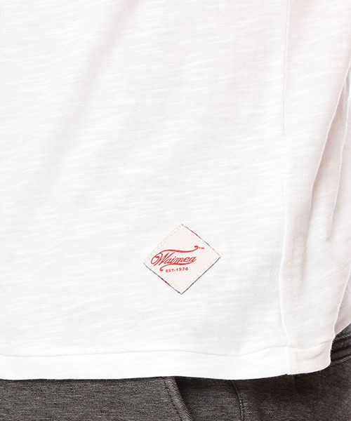 waimea(ワイメア)の「Waimea CLASSIC / ワッペン スラブVネックTシャツ(Tシャツ/カットソー・メンズ・ホワイト/ネイビー/ピンク・MEDIUM/LARGE/SMALL)」の11枚目の写真