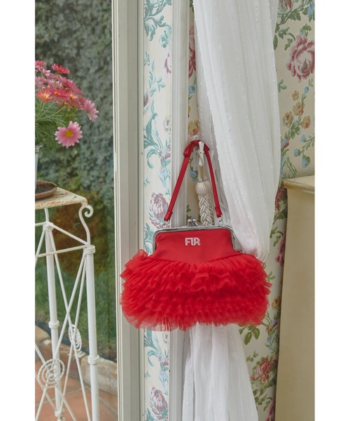 FURFUR（ファーファー）の「【USAGI ONLINE/ZOZOTOWN限定】クリスタルロゴがま口チュチュバッグ（ハンドバッグ・レディース・レッド/ピンク/ブラック/ミント/オフホワイト・F）」の7枚目の写真