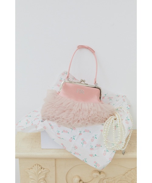 FURFUR（ファーファー）の「【USAGI ONLINE/ZOZOTOWN限定】クリスタルロゴがま口チュチュバッグ（ハンドバッグ・レディース・レッド/ピンク/ブラック/ミント/オフホワイト・F）」の8枚目の写真