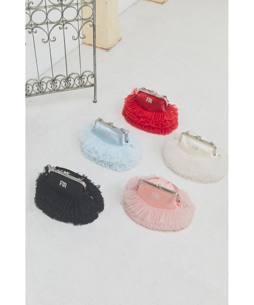 FURFUR（ファーファー）の「【USAGI ONLINE/ZOZOTOWN限定】クリスタルロゴがま口チュチュバッグ（ハンドバッグ・レディース・レッド/ピンク/ブラック/ミント/オフホワイト・F）」の10枚目の写真