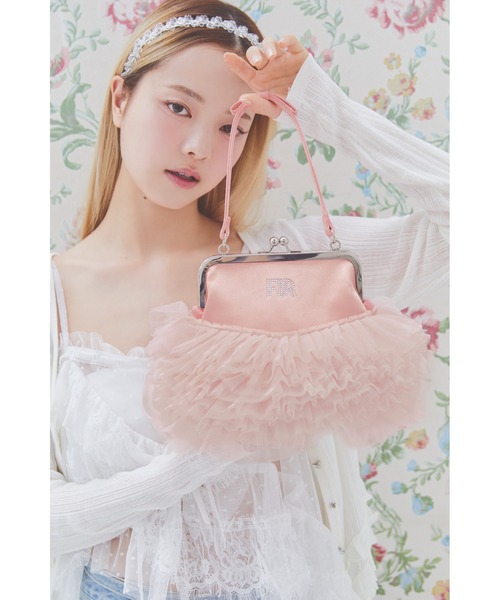FURFUR（ファーファー）の「【USAGI ONLINE/ZOZOTOWN限定】クリスタルロゴがま口チュチュバッグ（ハンドバッグ・レディース・レッド/ピンク/ブラック/ミント/オフホワイト・F）」の11枚目の写真