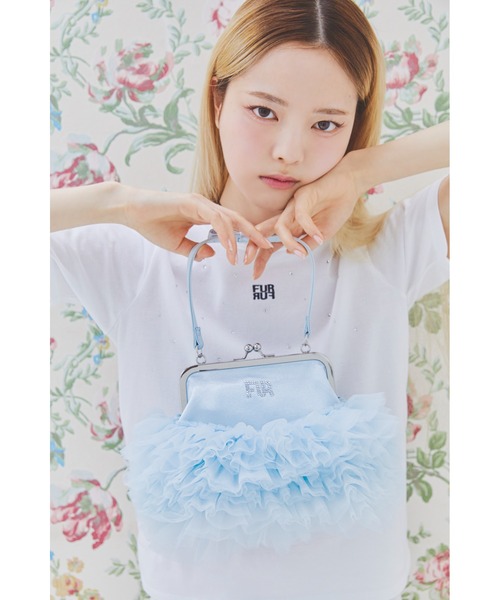 FURFUR（ファーファー）の「【USAGI ONLINE/ZOZOTOWN限定】クリスタルロゴがま口チュチュバッグ（ハンドバッグ・レディース・レッド/ピンク/ブラック/ミント/オフホワイト・F）」の12枚目の写真