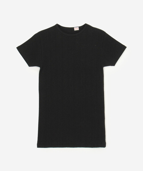 YOUNG&OLSEN The DRYGOODS STORE（ヤングアンドオルセン）の「YOUNG & OLSEN The DRYGOODS STORE | コットン 半袖Tシャツ WOMEN（Tシャツ/カットソー・レディース・ブラック/ホワイト・2）」の2枚目の写真