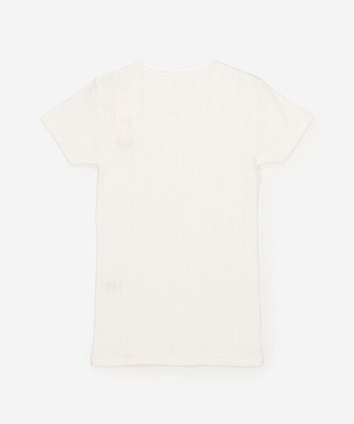YOUNG&OLSEN The DRYGOODS STORE（ヤングアンドオルセン）の「YOUNG & OLSEN The DRYGOODS STORE | コットン 半袖Tシャツ WOMEN（Tシャツ/カットソー・レディース・ブラック/ホワイト・2）」の4枚目の写真