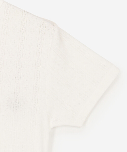 YOUNG&OLSEN The DRYGOODS STORE（ヤングアンドオルセン）の「YOUNG & OLSEN The DRYGOODS STORE | コットン 半袖Tシャツ WOMEN（Tシャツ/カットソー・レディース・ブラック/ホワイト・2）」の6枚目の写真