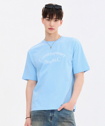 共用レタリング半袖Tシャツ-FBZU5802C0D