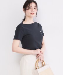 OPAQUE.CLIP（オペークドットクリップ）の「【PETIT BATERU／プチバトー】ボートネック半袖Tシャツ（Tシャツ/カットソー）」